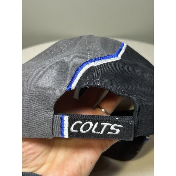 VINTAGE ANNCO NFL INDIANAPOLIS COLTS HOOK & LOOP TAB BACK CAP HAT SPORTSWEAR - Picture 2 of 5